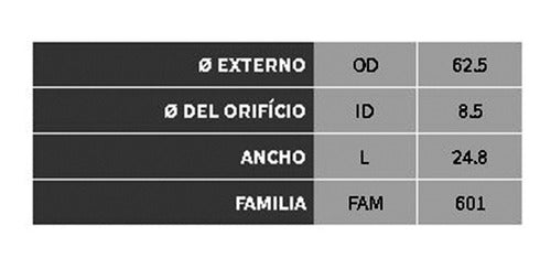 Ruleman Tensor Fiat 147 Mot 1050 Con Soporte. Distribucion . 1