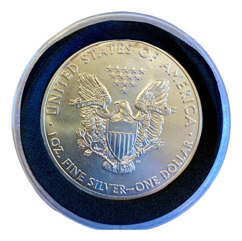 Silver Coin 999 USA Eagle 2013 Uncirculated + Capsule 0