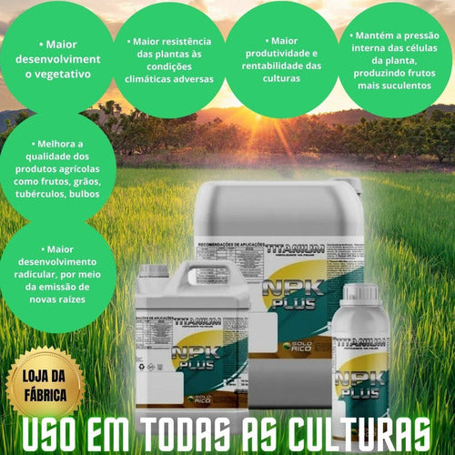 Adubo Fertilizante Npk Plus Titanium Grão Feijão Soja 7 Lt 2