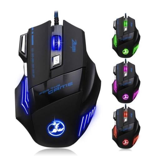 LED 5500DPI 7 USB Gaming Mouse 0