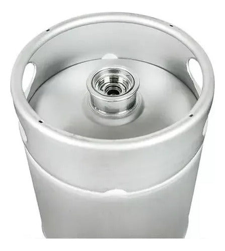 Barril Inox 15 Litros Para Chopp Padrão S Novo Destravado 1