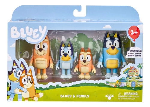 Moose Bluey and Family 4 Character Pack Bluey & Friends 0