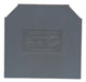 Zoloda D-BPN-16/35 Gray Terminal Cover for Rails - Pack of 15 Units 0