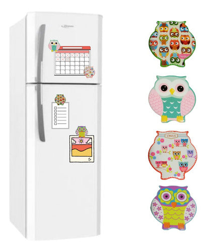 Galario Productos X24 Ceramic Owl Fridge Magnet Assorted Decor Souvenir 5