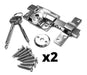 REXX Padlock with Key Same Combination X2 0