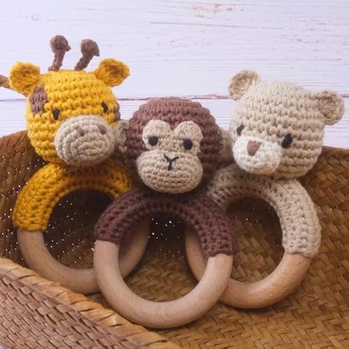 Joliecraft Animales De Safari De Madera Para Bebé, 2