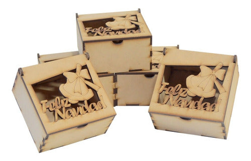 Happy Christmas Box - MDF - Pack of 10 Units 1