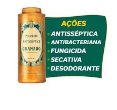 Granado Antiseptic Powder - Foot Talc X3 Units 1