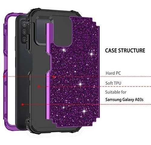 Funda Para Galaxy Ao3 S Shiny Purple/black 1