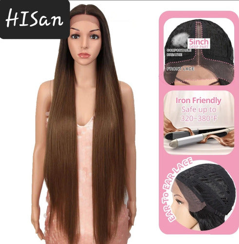 Hisan Chestnut Degrade Lace Front Humanized Wig 1 Meter 5