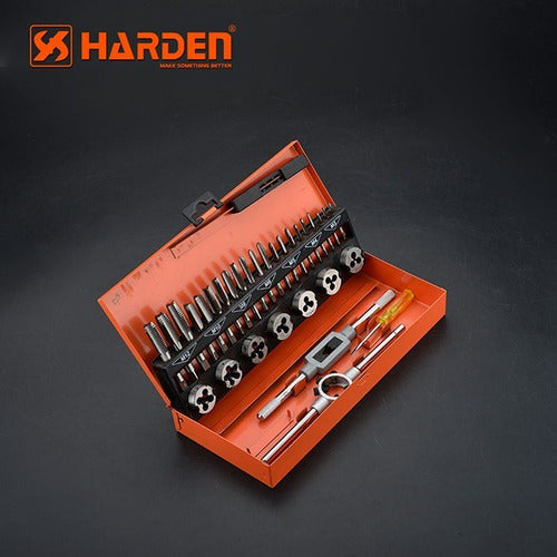 32-Piece Professional Harden Tap and Die Set with Holders 2