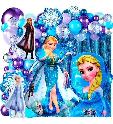 50 Art Globo Frozen Ana Elsa Olaf Snow Cotillion Candy Bar 1