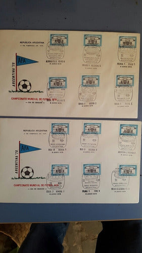 Sobres Mundial Argentina 1978. 7 Sobres C Todos  Resultados 0