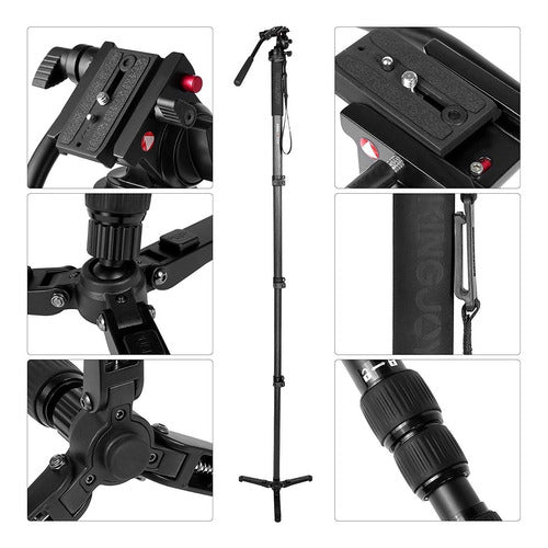 Kingjoy Mp Series Monopod TriPod 4 Section Twist Lock 5