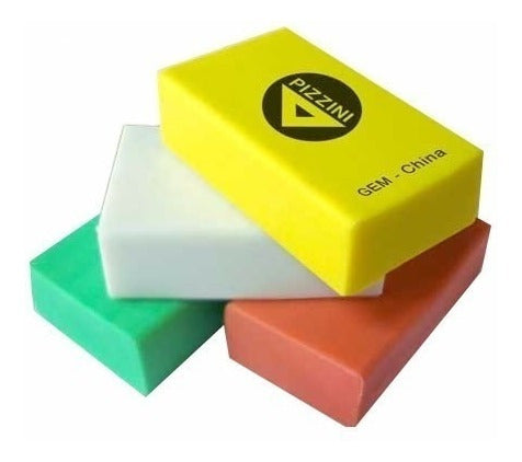 Pizzini Eraser for Pencils X 100 Assorted Colors Units 1