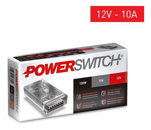 Metallic CCTV Power Supply Switching 12V 10A LED Strip 1