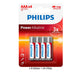 Philips Alkaline Batteries AAA (24 Pack) Lr03p4b/97 1