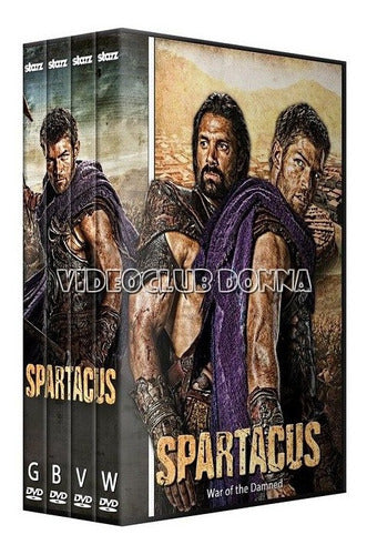 Spartacus Temporadas 1/2/3/4 Pack Serie Completa Dvd Esparta 0