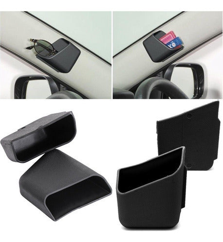 Premium 4pcs Universal Car Accessories Sunglasses Organizer 2