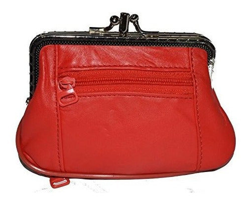 Marco Doble Leatherboss Large Monedero Con Bolsillo Con Crem 0