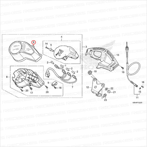 Honda Original Dashboard Cover for XR 150 & XR 125 L 2