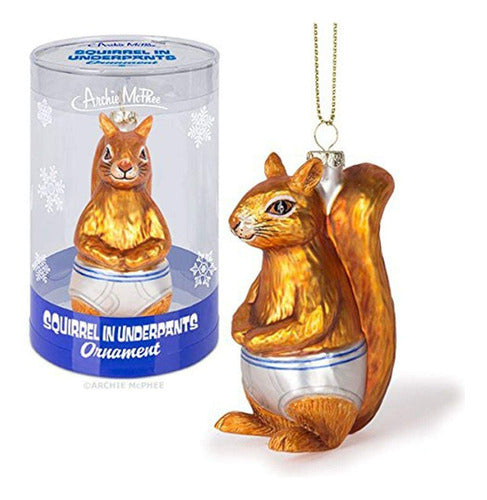 Mcphee Squirrel Shaped Christmas Tree Ornament 0