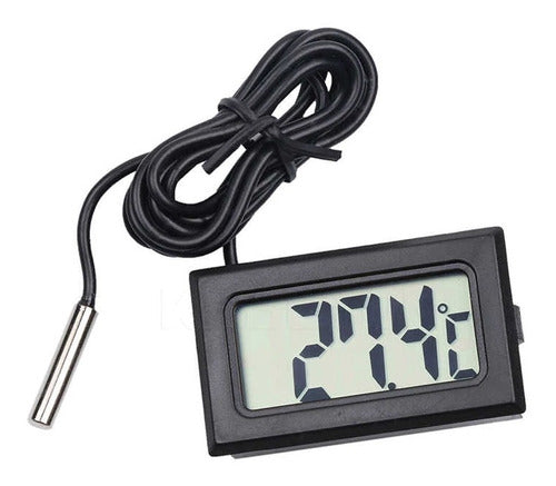 Duaitek Temperature Sensor Panel with Probe and Battery Included 0