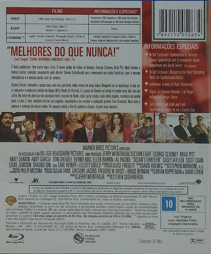 Blu-ray Treze Homens E Um Novo Segredo - Original & Lacrado 1