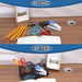 Metal Desk Organizer with 3 Compartments - Pencil Holder 2