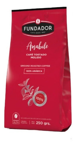 Fundador Café Amabile Tostado y Molido De 250g Pack 3u 0