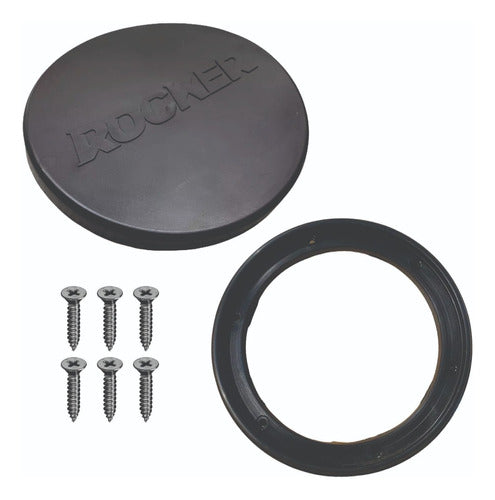 Rocker Rubber Hatch Cover + Base Ring + Stainless Steel Screws 0