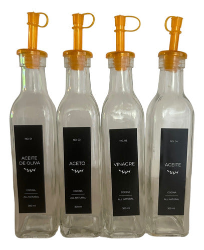 Generic Oil and Vinegar Set X 4 Units 4