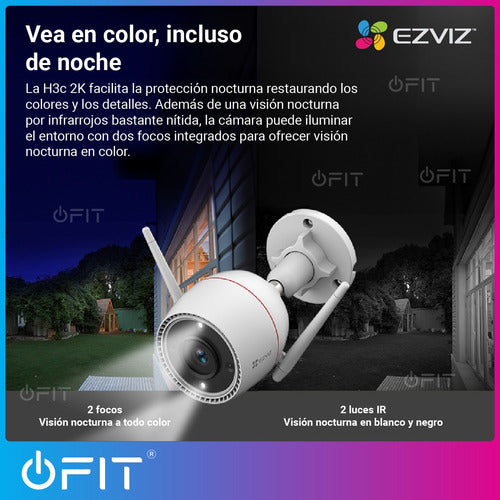 Ezviz Security Camera Kit Color 24hs 4MP 3