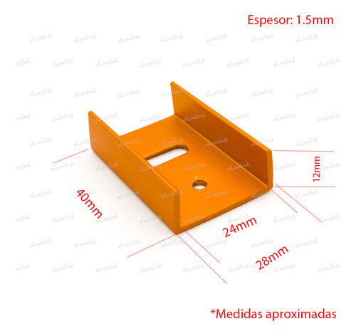 ELUMILED 3 U TO-220 Heat Sinks 12mm X 28mm X 40mm 13ºC/W 2