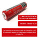 Pack of 5 Rechargeable 18650 6800mAh 4.2V Batteries by Uitrafirc 1