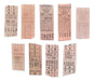 L2 - Lot of 9 Antique Collectible Bus Tickets Capicúas 0