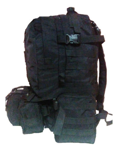 Large Camouflaged Tactical Backpack 65 Liters Military Trekking 18