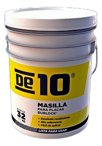 Durlock Ready-to-Use Putty De10 Bucket 32kg 0