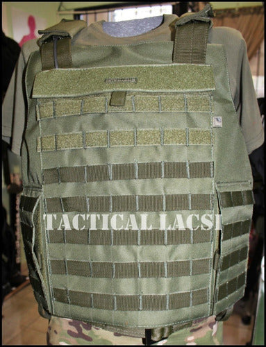 Tactical Lacsi Molle Plate Carrier Vest - Green 4