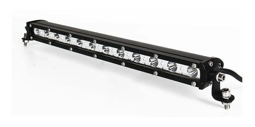 Barra 12 Led Ultra Slim 36w 33cm 3240lm 12/24v Hilux Amarok 0