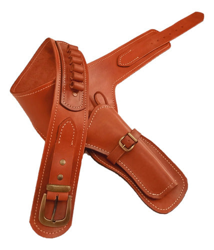 Pampa Gun Leather Funda De Cuero Revolver Acción Simple 1