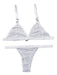 Abuda Sexy Transparent Lingerie Microtulle Set with Thong Less 1