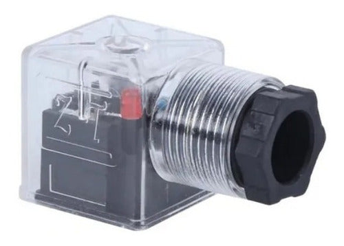 Conector Plug Elétrico Din 43650-a Para Solenoide Com Led Dc 0