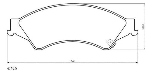 Mazfren Brake Pad for Ford Ranger 2.5 L 2012-2015 0