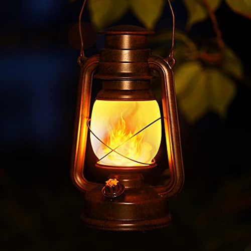 Keve Vintage LED Outdoor Lanterns - Waterproof - Pack of 2 0