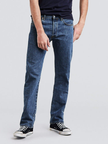 Levi's 501 Jeans in Blue with Buttons - Imported 0