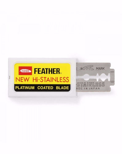 200 Feather Double Edge Razor Blades - Japanese Stainless Steel 1
