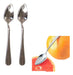 Grapefruit Set of 2 Spoons and 1 Serrated Knife by KASVER URUGUAY 1