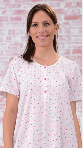 Women's Summer Short Sleeve Nightgown Plus Sizes Nina 535 5