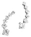 AgnesAccesoriosOk Silver 925 Climber Earrings with Cubic 17 mm 0